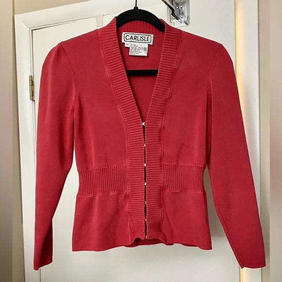 Vintage Carlisle Silk Blend Cardigan Sweater Size Small - Picture 1 of 8
